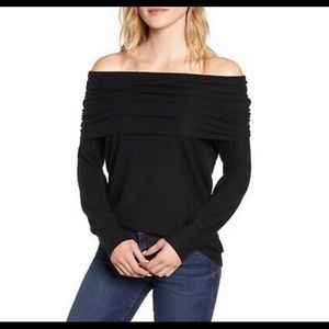 NWT Gibson Cozy Fleece Convertible Neck Sweater Size XS